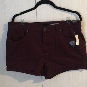 Aeropostale purple denim midi shorts sz18